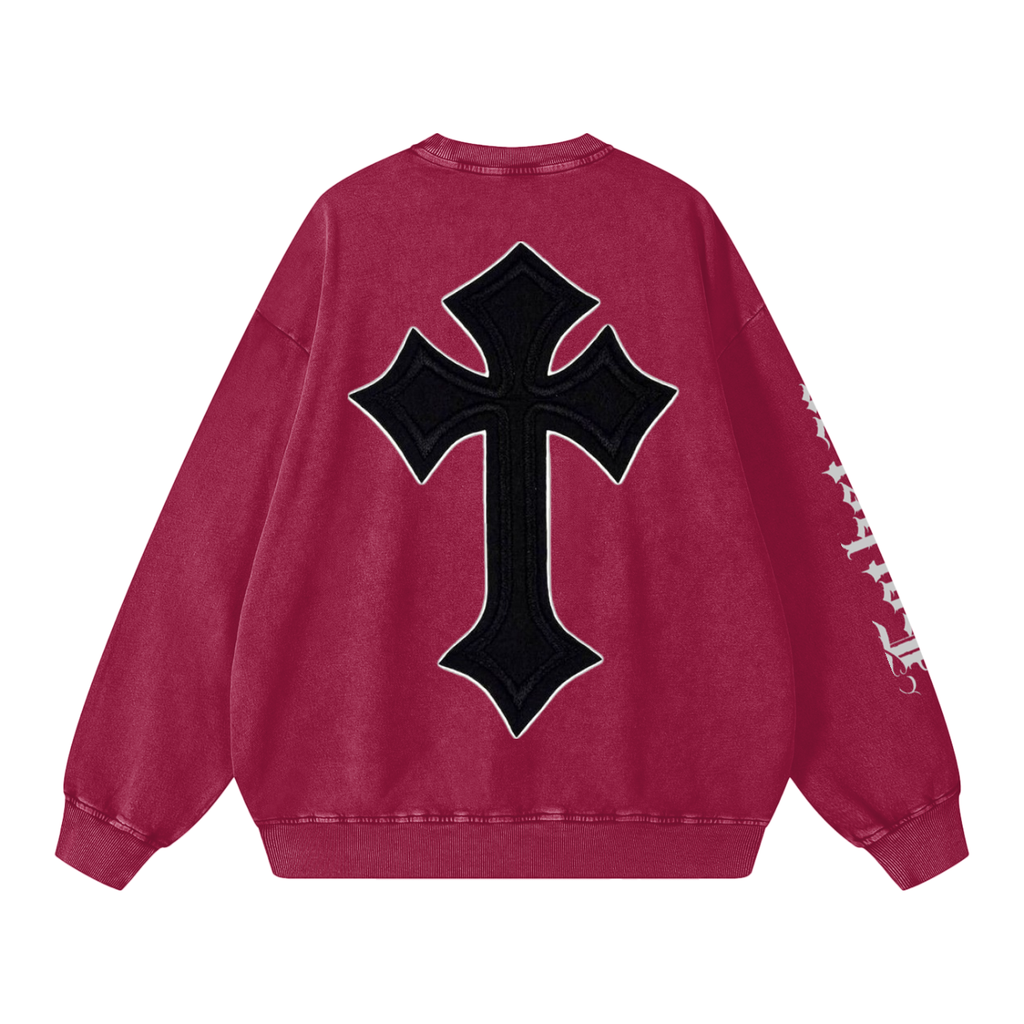 Snow Washed Oversized Sweatshirt