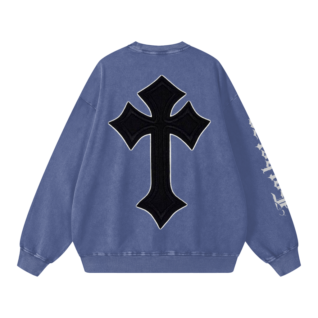 Snow Washed Oversized Sweatshirt