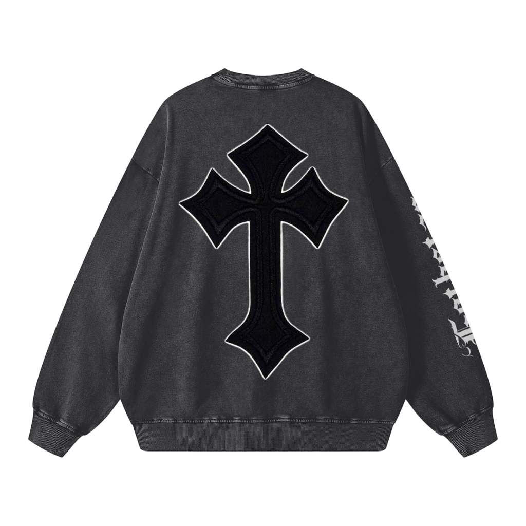 Snow Washed Oversized Sweatshirt