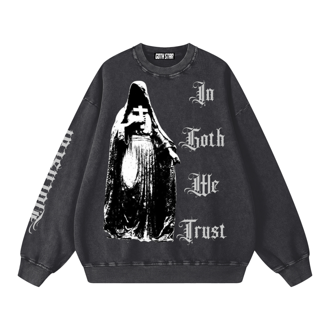 Snow Washed Oversized Sweatshirt