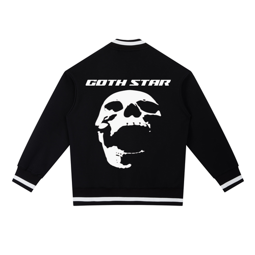 Contrast Piping Zip Bomber Jacket