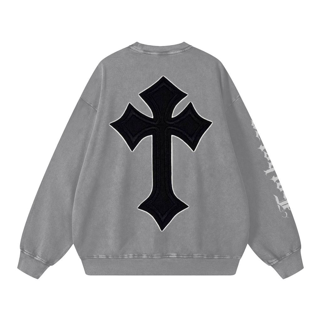 Snow Washed Oversized Sweatshirt